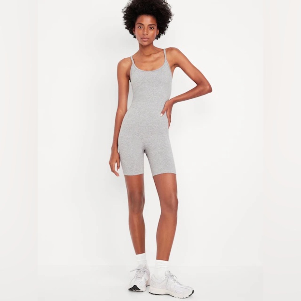 Old Navy Racerback Bodysuit Gray